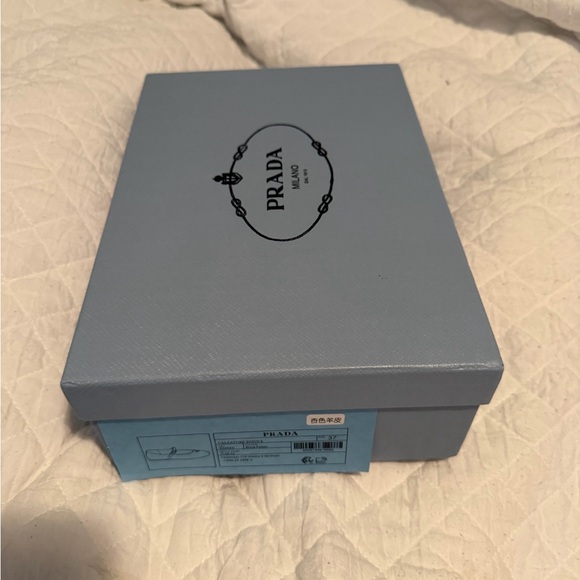 Prada Women's Brown Leather Mary Jane Flats - Picture 5 of 6